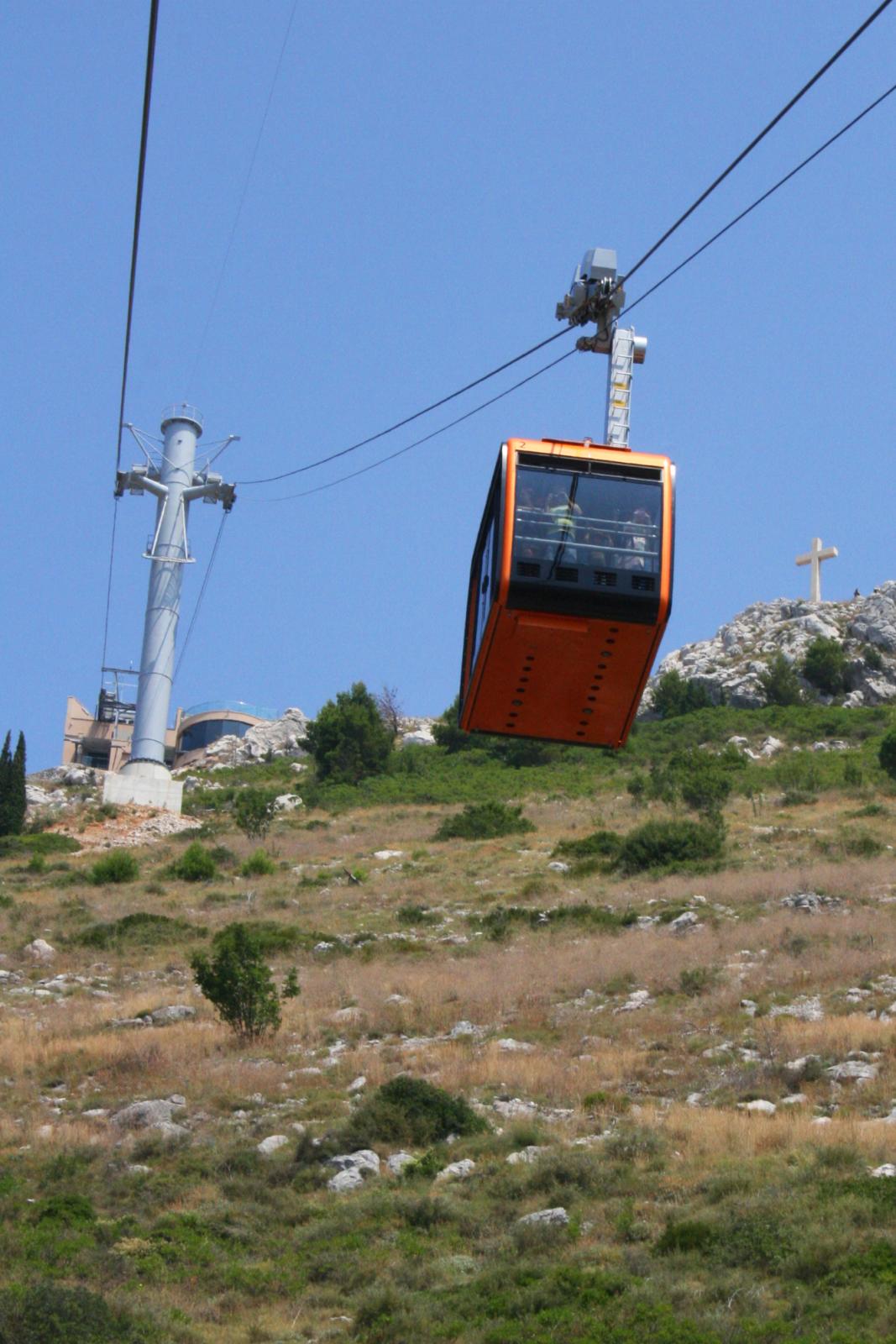 Cable car Srđ, Dubrovnik - Croatia.