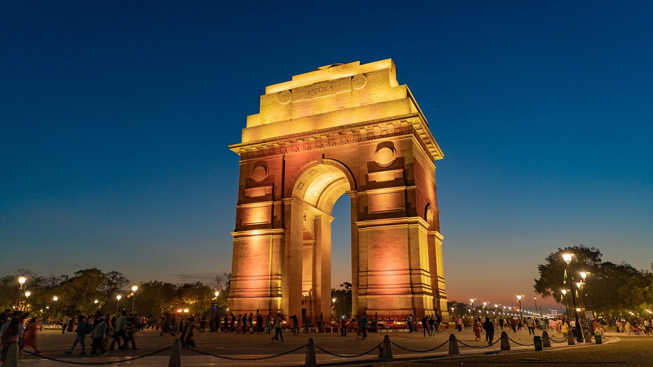India Gate in the Evening
