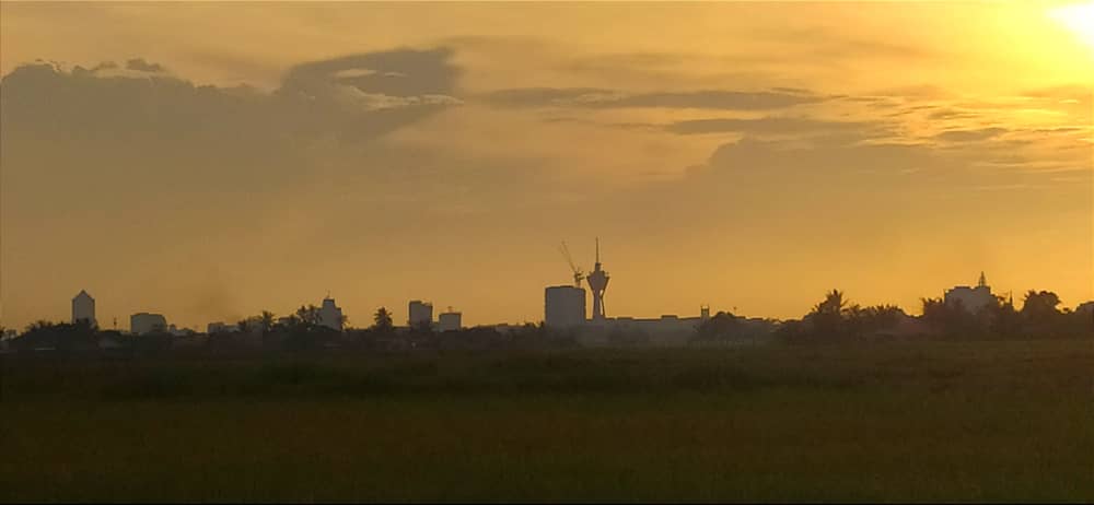 Alor Setar at sunset.