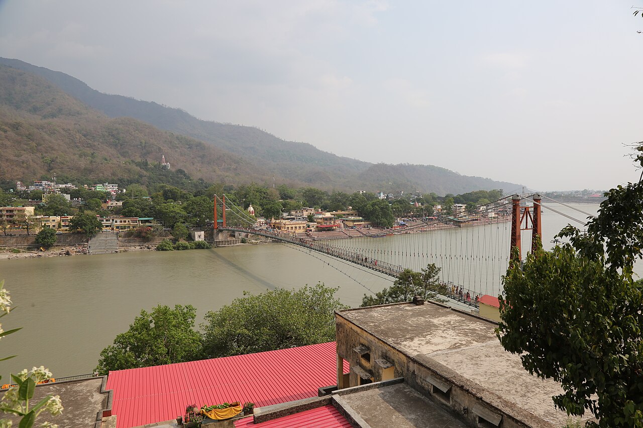 Ram Jhula footbridge in Rishikesh
