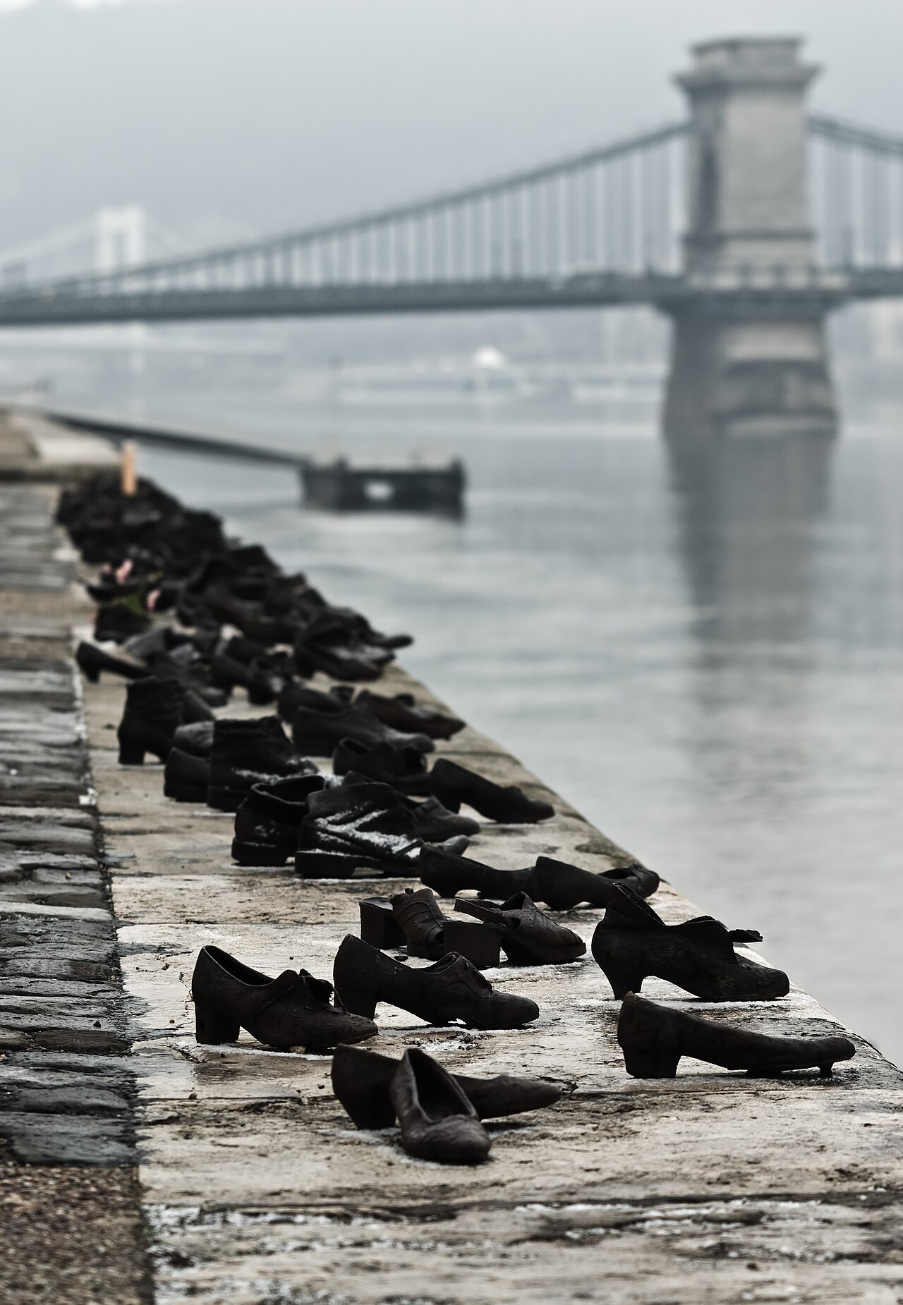 Shoes on the Danube Promenade - Holocaust Memorial