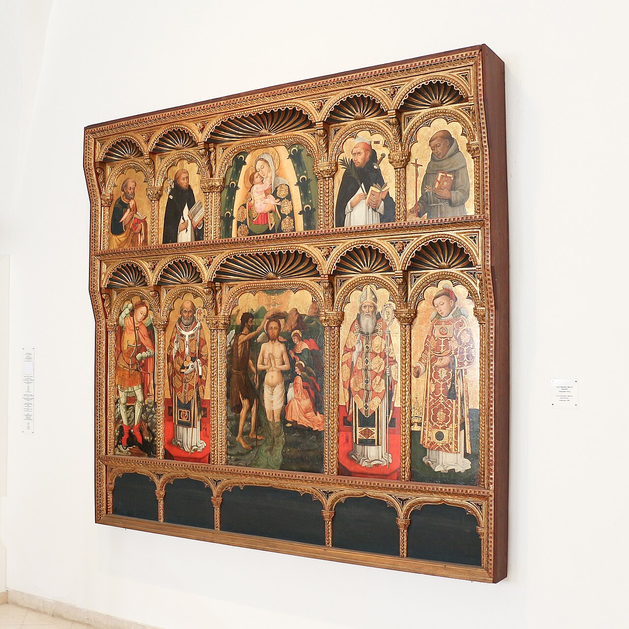 Polyptych by Lovro Dobričević Marinov in Dominican Monastery Museum, Dubrovnik, Croatia