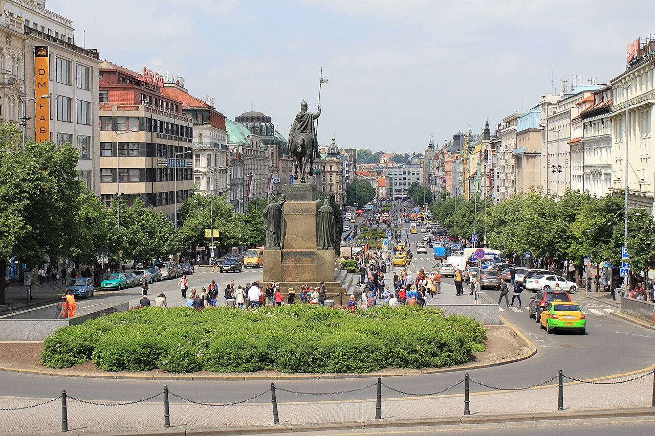 Vaclav square plaza Nove Mesto.
