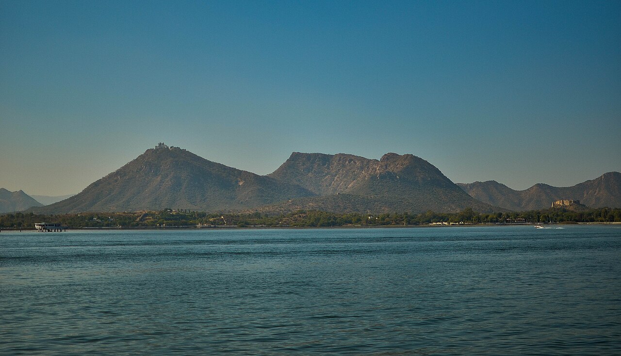 man made lake, Fateh Sagar Rajasthan January 2015