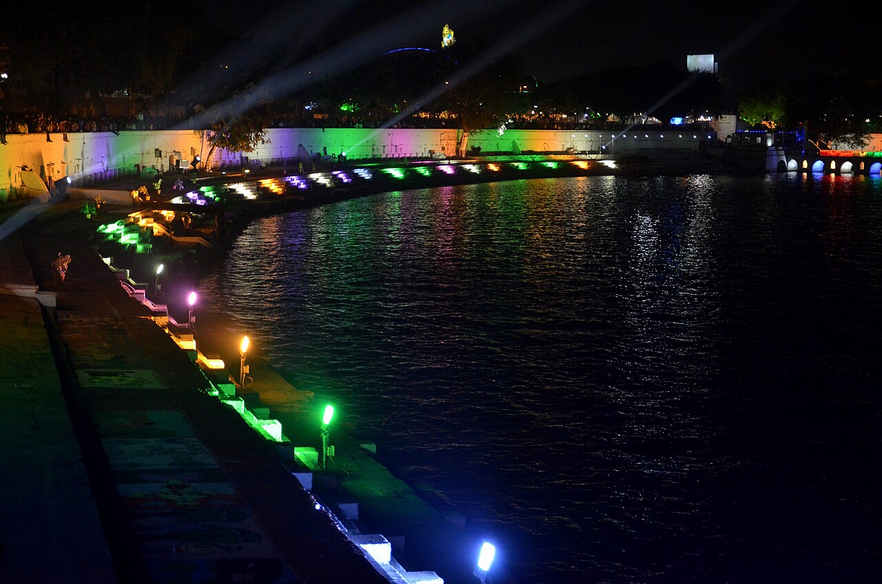 Kankaria Lake during the Kankaria Carnival, Ahmedabad