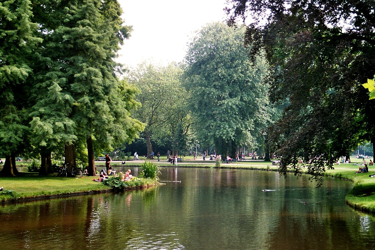 Amsterdam, Vondelpark, at the pond