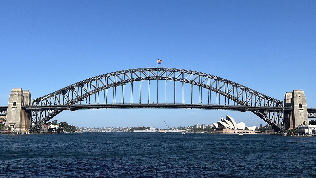 The Sydney Harbour Bridge as viewed from McMahons Point