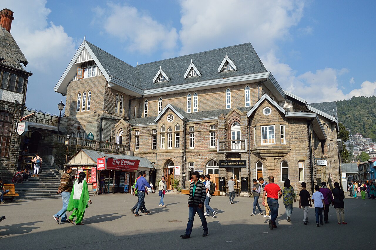 The Gaiety Heritage Cultural Complex in Shimla, on The Ridge. This photograph has been uploaded during the 'Wiki Loves Monuments 2014' from India.
