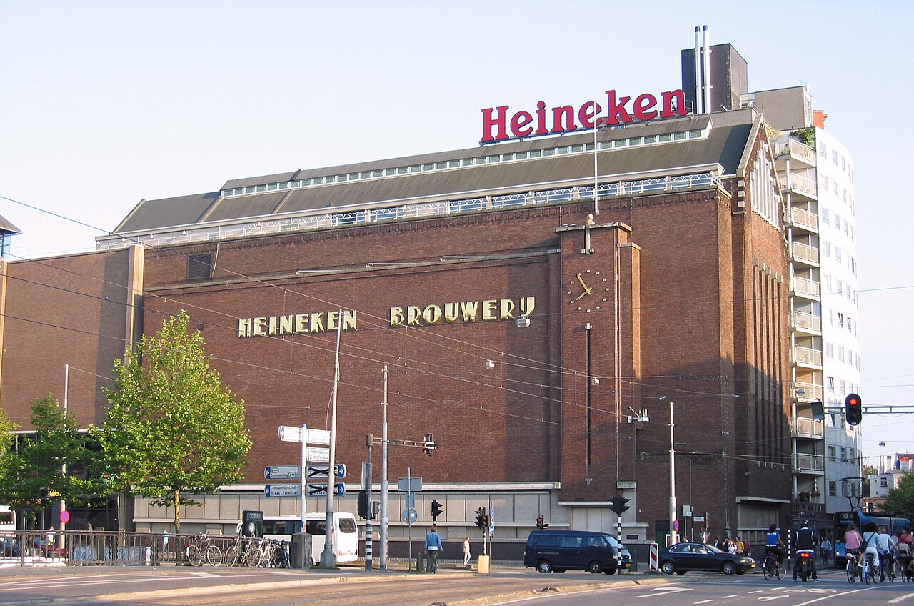 Former Heineken brewery in the centre of Amsterdam (Stadhouderskade 78), the Netherlands..