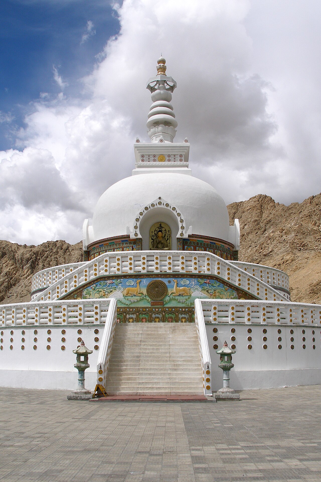 Shanti Stupa. Leh, Ladakh, India.
