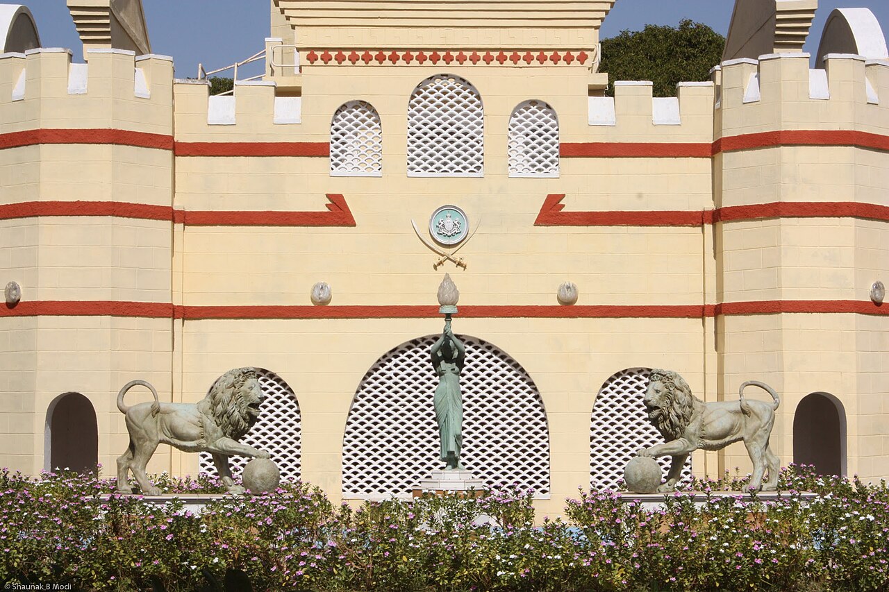 The main building at the Auto World Vintage Car Museum, Ahmedabad, Gujarat, India
