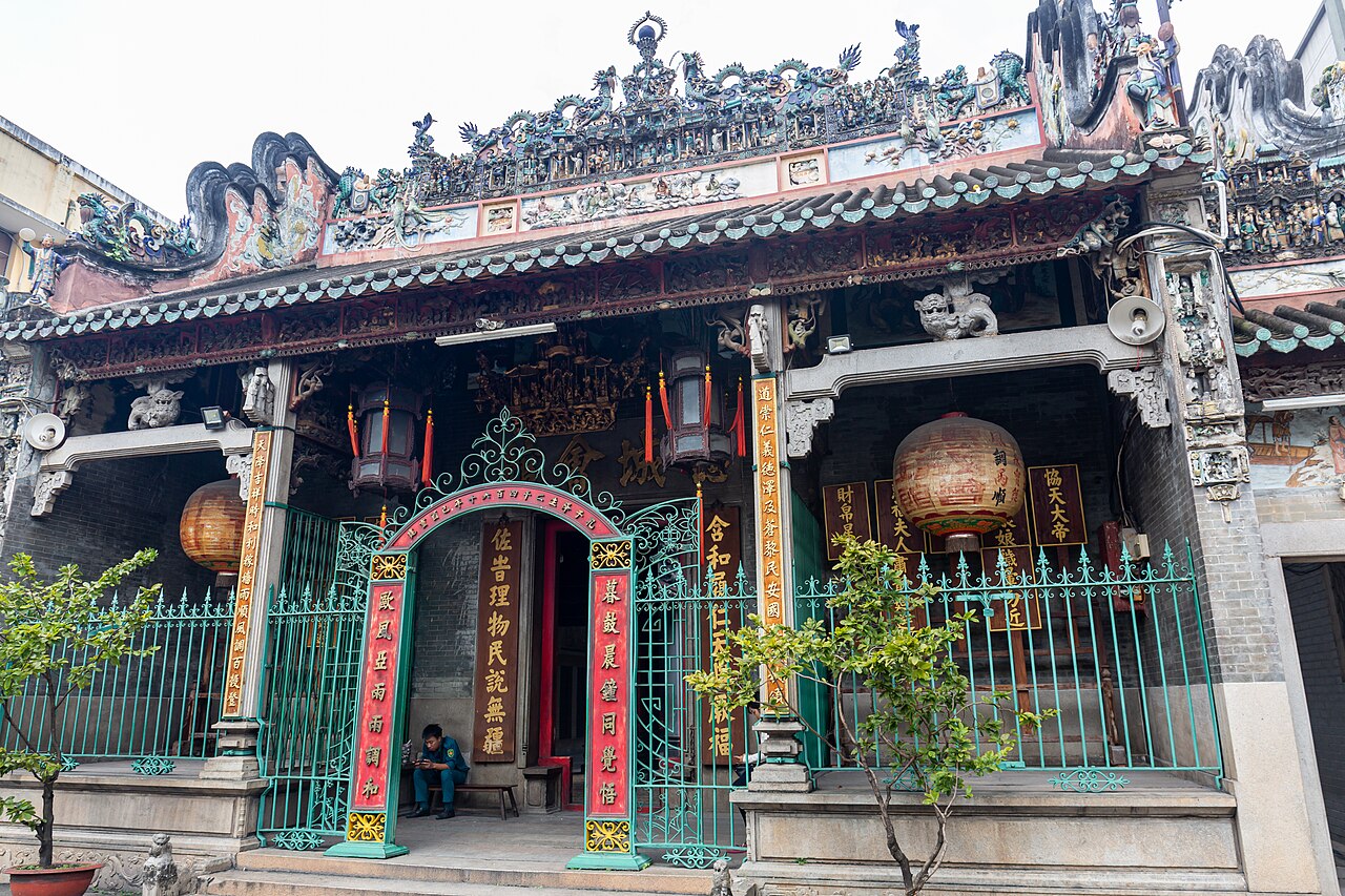 The front of the Thien Hau Temple in Ho Chi Minh City.