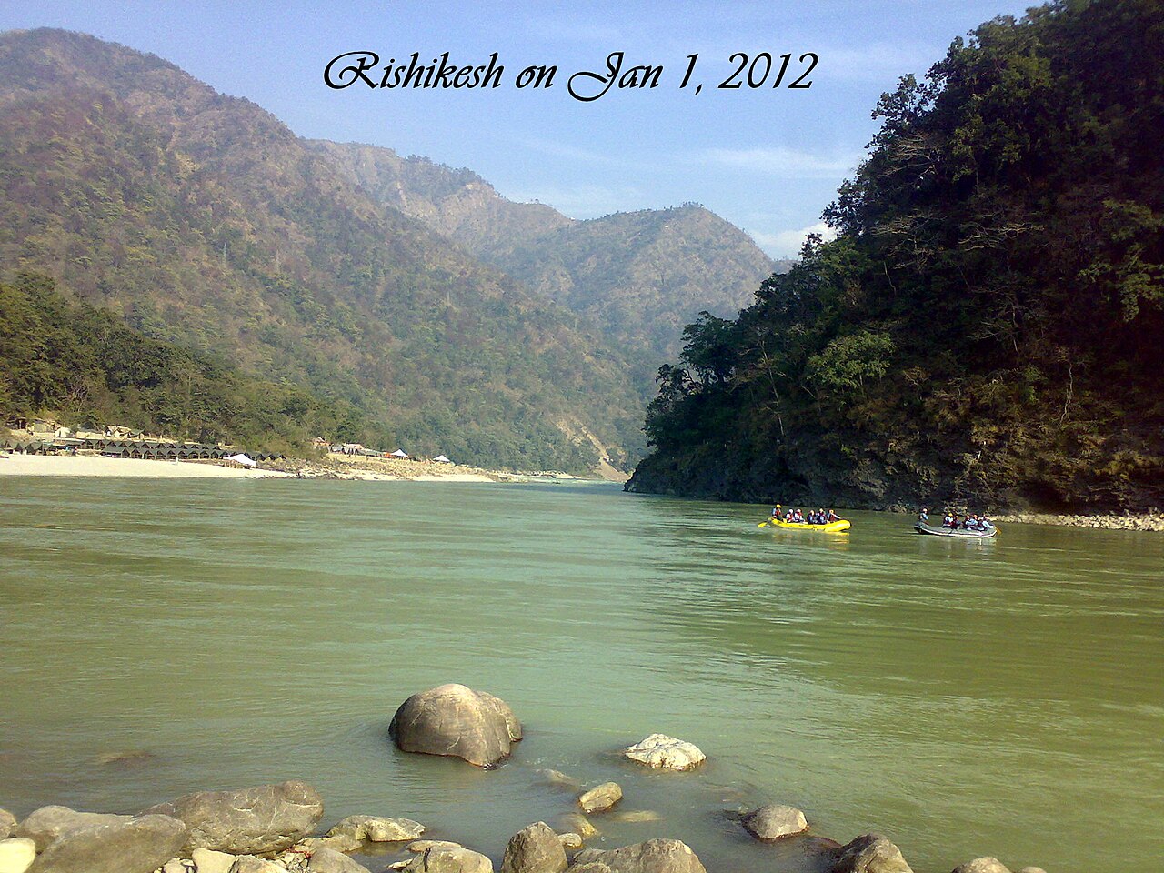 River Ganges at Shivpuri, Rishikesh