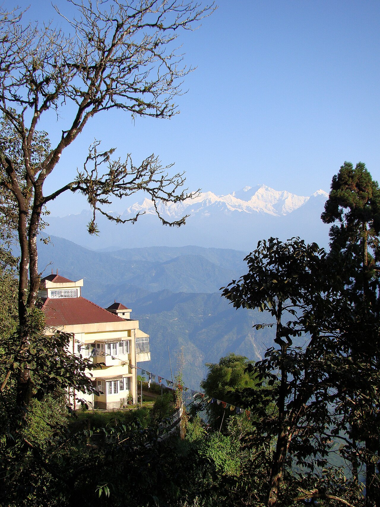 View to Kangchenjunga from Observatory Hill in Darjeeling