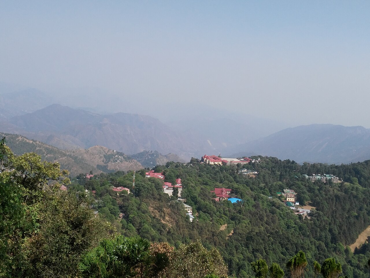 View of Nainital town from Tiffin Top ,Nainital