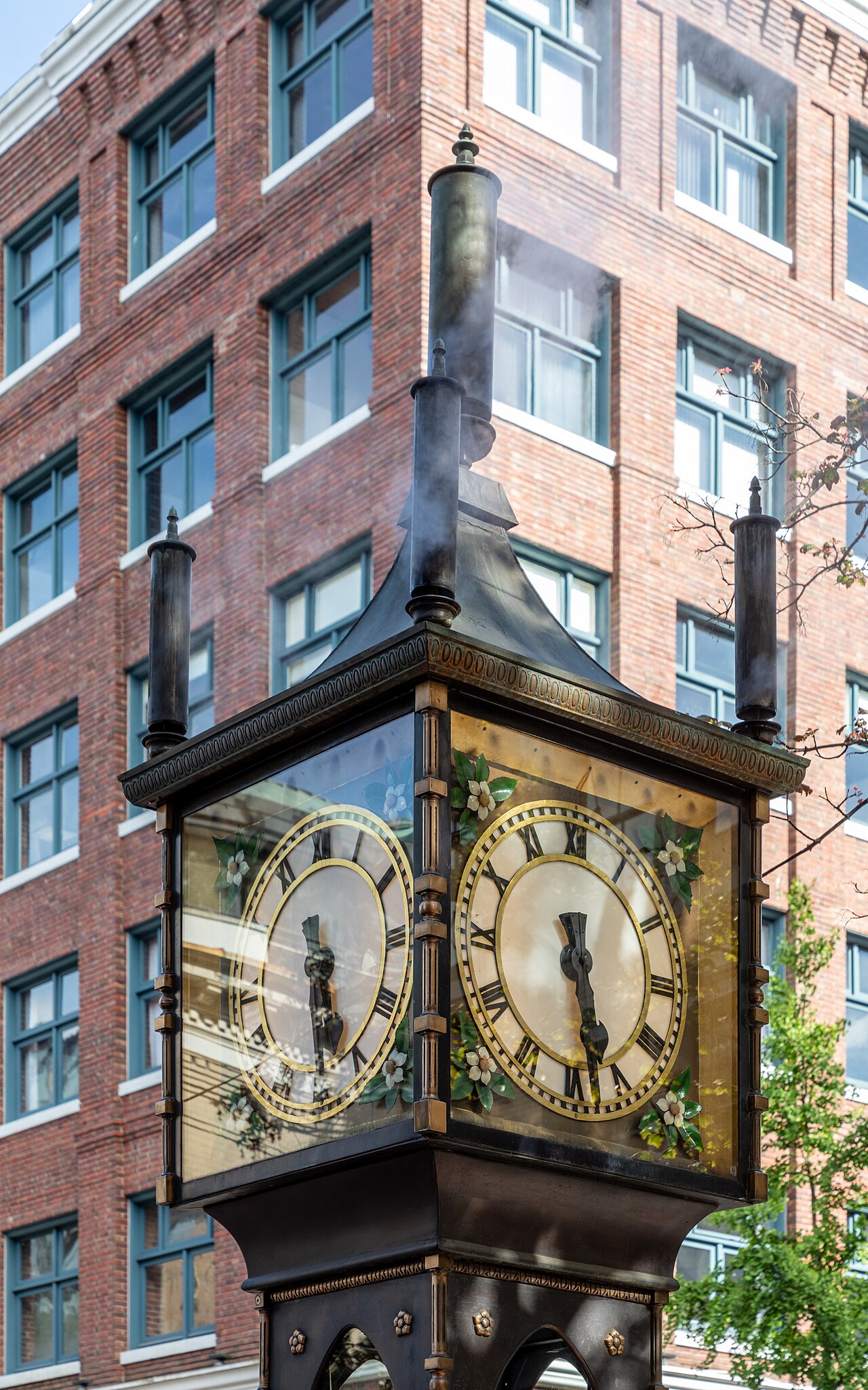 Gas Steam Clock in Vancouver, British Columbia, Canada