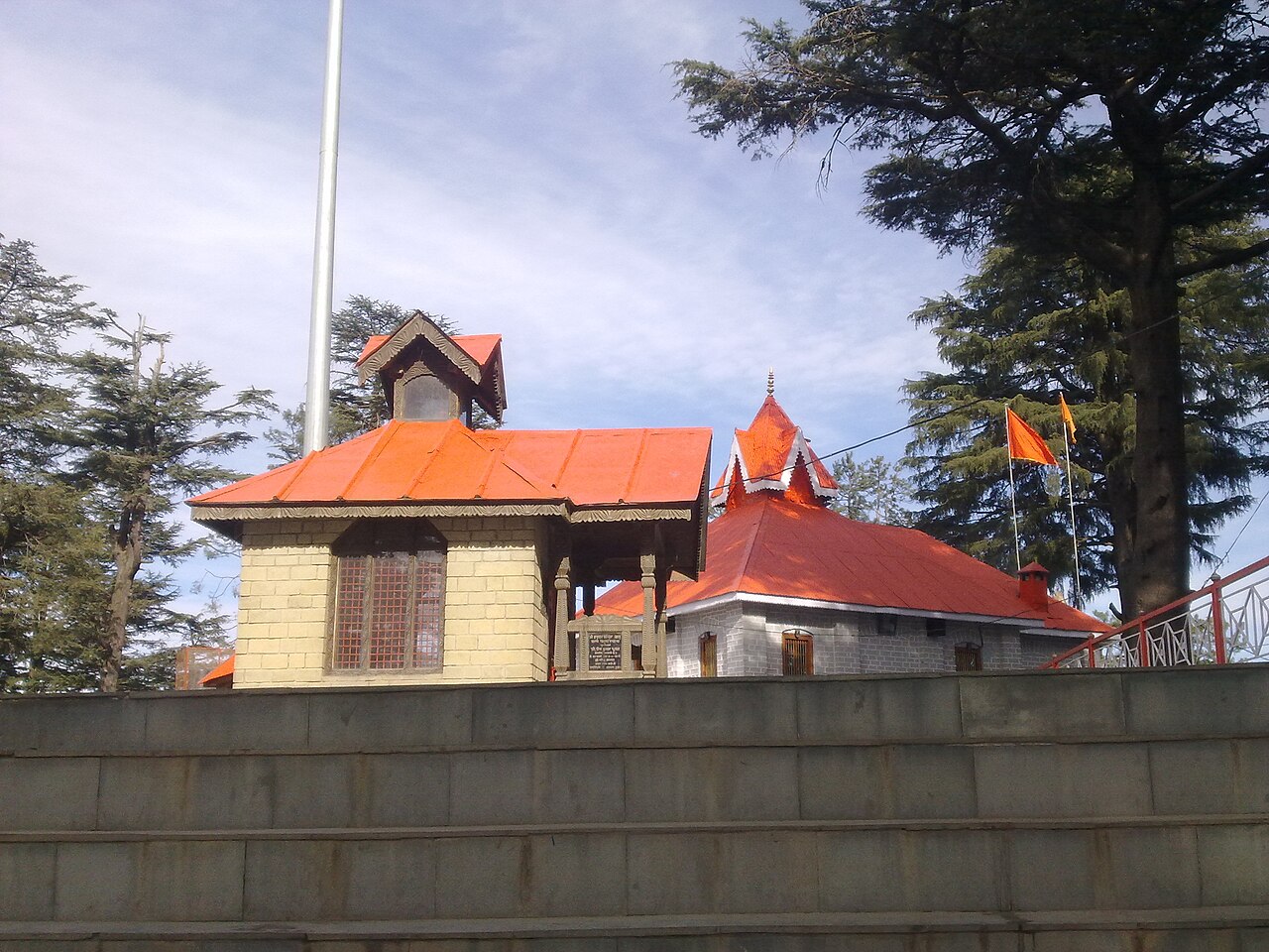 Jakhoo Temple is an ancient temple in Shimla, dedicated to Hindu deity, Hanuman.[1] It is situated on Jakhoo Hill, 2.5 km /1.3 miles east from the Ridge, Shimla