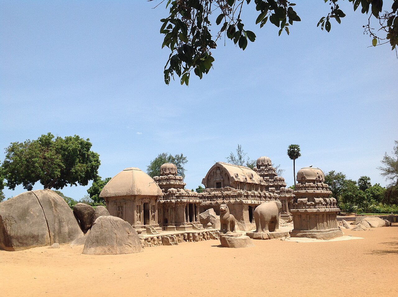 Five Rathas at Mahaballipuram,Tamil Nadu