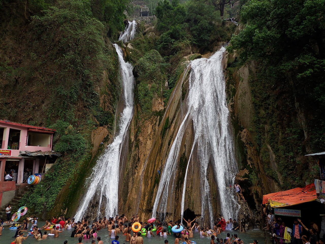 Kempty Falls near Mussoorie, Tehri Garhwal district, Uttarakhand.