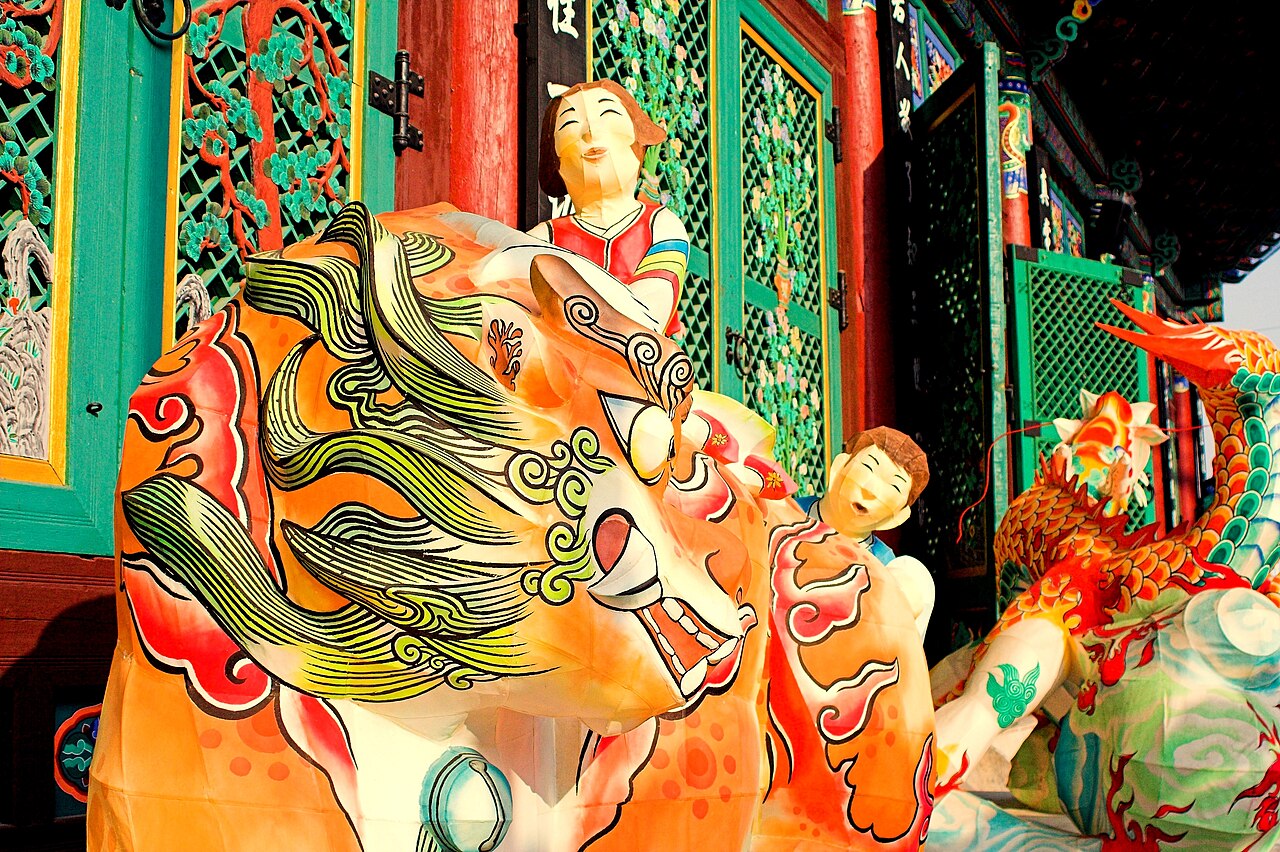Lion Zodiac in Jogye-sa, Seoul, Korea