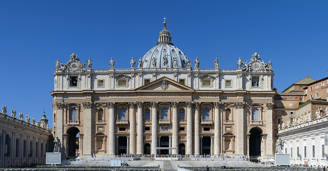 Main facade of Saint Peter's Basilica, Rome