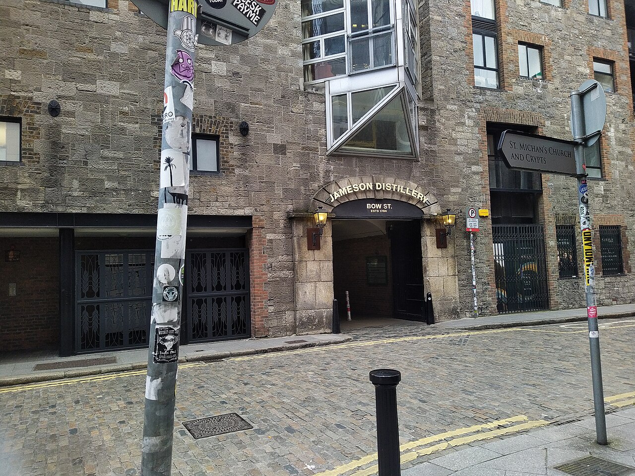 Jameson Distillery entrance from across the street